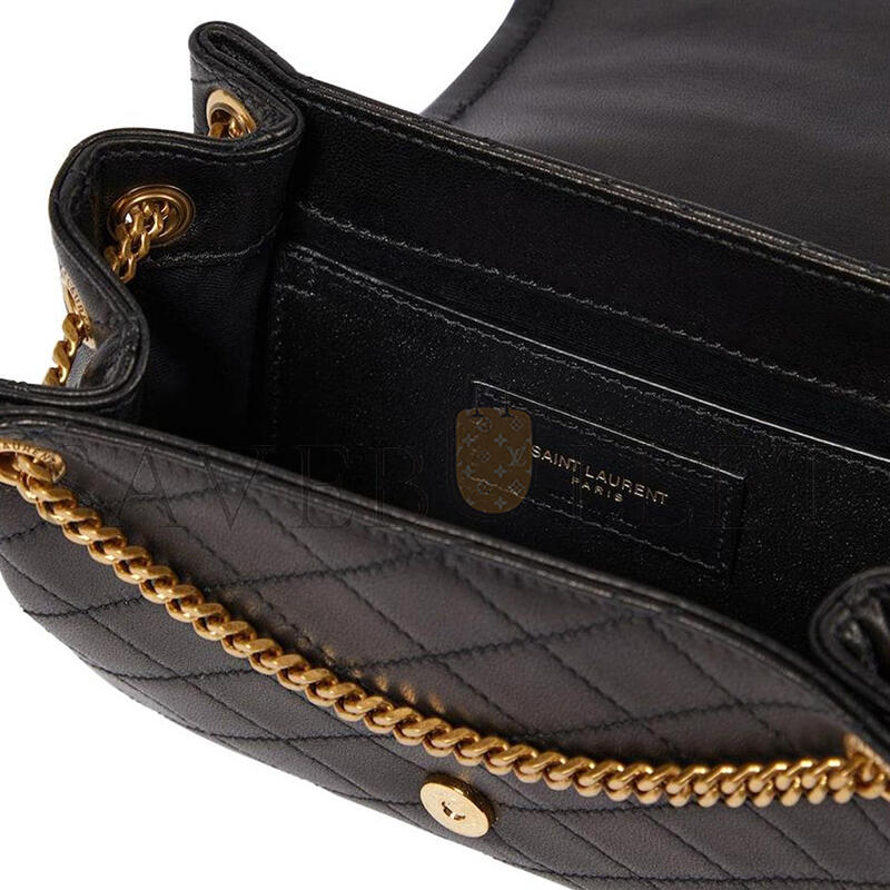 Y51 sac a bandouliere nolita mini en cuir femme de coloris noir (18*13*6cm)